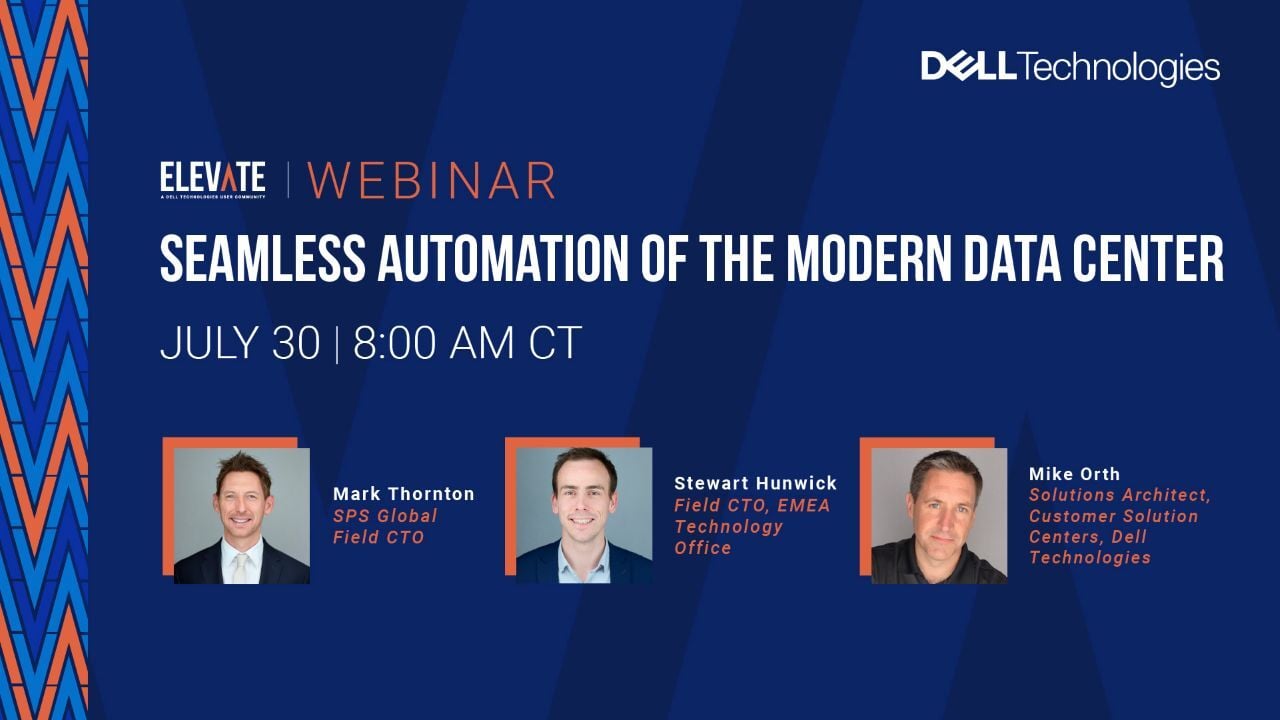 Seamless Automation of the Modern Data Center Webinar (European Time Friendly)